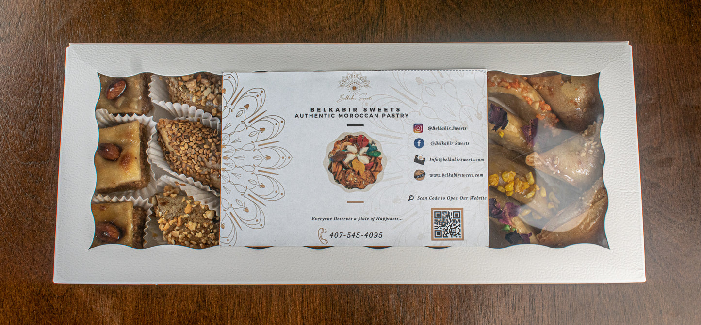 We are one of the most popular Moroccan traditional pastries in Marakesh, Morocco since 1941. We are sharing the taste of Morocco through the moroccan cuisine. We are selling the best and most authentic Moroccan cookies, Moroccan sweets, Moroccan desserts.Such as Chebakya, ghriba, gazelle horns, fekkas, briwat, Mhancha