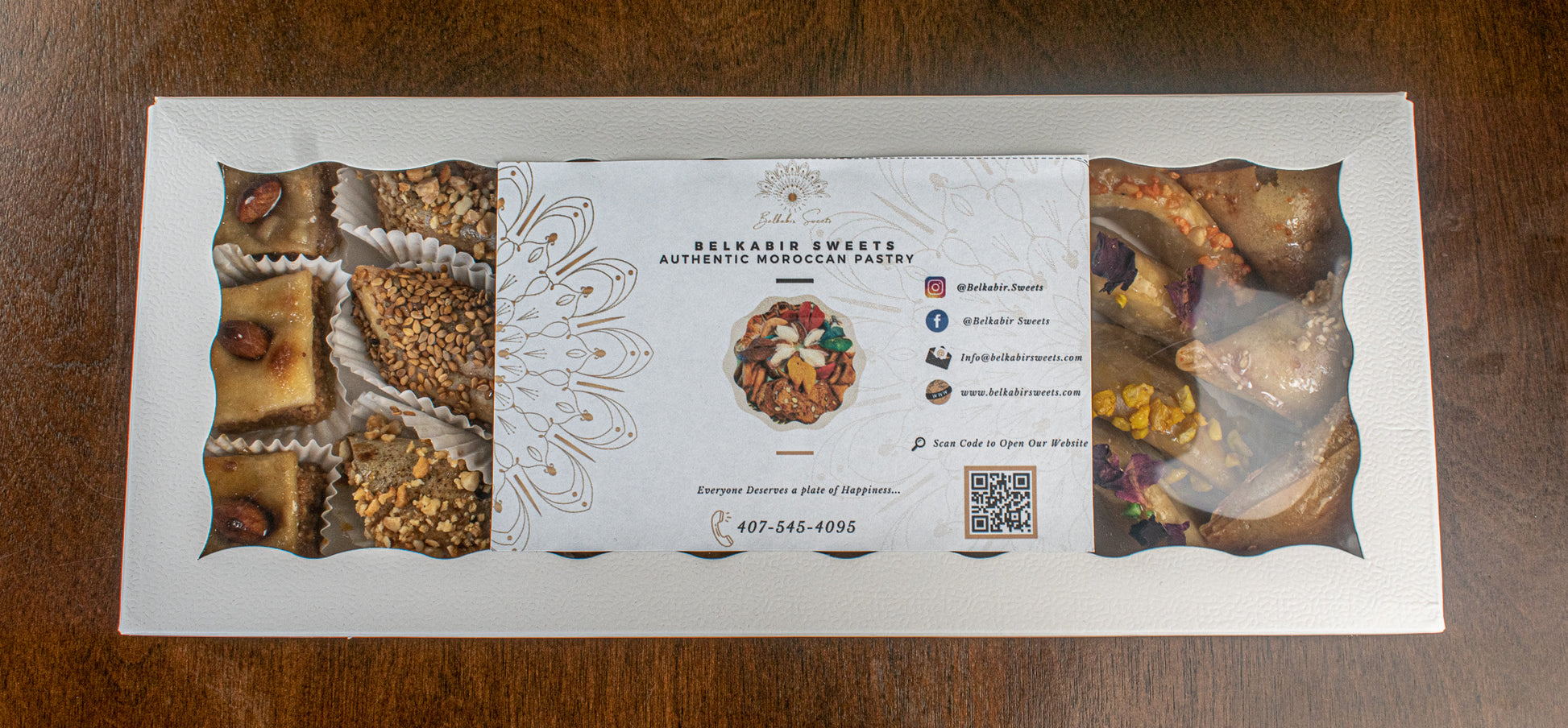 We are one of the most popular Moroccan traditional pastries in Marakesh, Morocco since 1941. We are sharing the taste of Morocco through the moroccan cuisine. We are selling the best and most authentic Moroccan cookies, Moroccan sweets, Moroccan desserts.Such as Chebakya, ghriba, gazelle horns, fekkas, briwat, Mhancha
